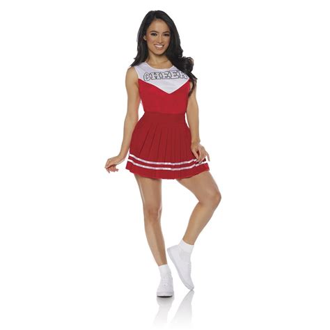 women s cheerleader costume red high school sport football cosplay