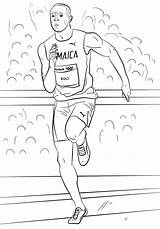 Usain Suarez Owens Dibujos Kleurplaat Atletismo Jogos sketch template