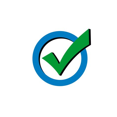 green check mark logo template illustration design vector eps