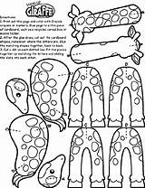 Jirafa Crayola Patrones Colorear Manualidad Manualidades Costruire Colouring Giraffa Vbs Prasekolah Tiradas Troquelados Giraffes Animali Alfabetizar Brincando Pulapah Sk Fiar sketch template