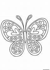 Papillon Imprimer Mandalas Coloriages Coeur Dessins Gulli Formes Chiffres Magique Télécharge Imprime Partage sketch template