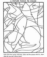 Coloring Pages Hidden Puzzles Puzzle Activity Printables Preschool Cat Kids Printable Activities Worksheets Color Fill Find Sheets Print Sight Words sketch template