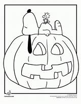 Coloring Pages Peanuts Thanksgiving Snoopy Pumpkin Halloween Comments sketch template