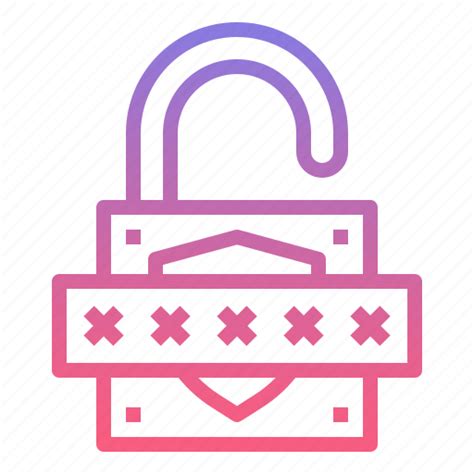 Lock Password Secure Unlock Icon