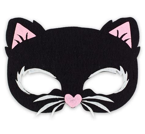 maska filcowa kota kotka dla dzieci