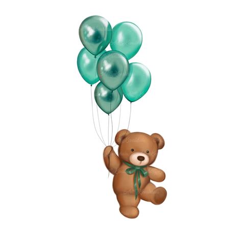 teddy bear png teddy bear clipart bear  balloon baby etsy