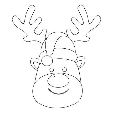 reindeer faces    printables printablee