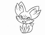 Fennekin Pages Froakie Pintar Xy Evolution Childrencoloring sketch template