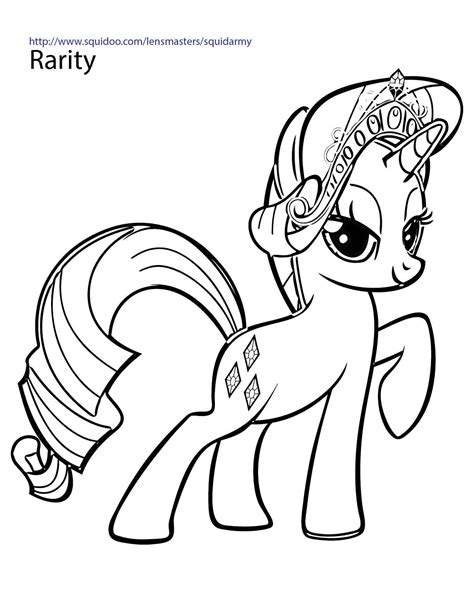 squid army   pony coloring pages