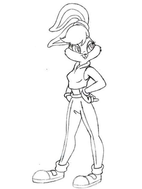 lola bunny coloring pages  printable lola bunny coloring pages