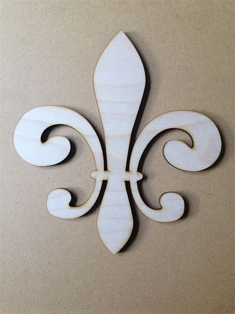 store classic wall ornament wooden fleur de lis  inches