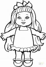 Coloring Doll American Girl Pages Printable Color Print Sheets Getcolorings Colorings sketch template