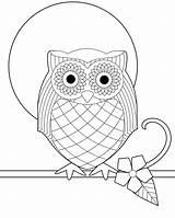 Owl Coloring Pages Baby Kids Printable Color Owls Colouring Printables Print Pattern Children Sheet Cute Sheets sketch template