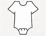 Onesie Baby Clipart Outline Template Cliparts Clip Items Coloring Clipground Clipartmag sketch template