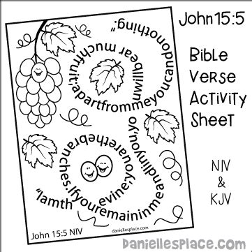 vine bible crafts  activities  sunday school