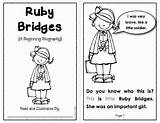 Bridges Ruby Coloring Pages Kindergarten Books Sheets History Reading Biographies Beginning Notes Student Questions Teaching Crafts Children Read Awards Character sketch template