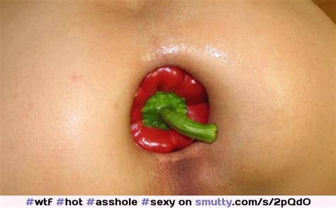 hot asshole sexy vegetable insertion kinky butthole