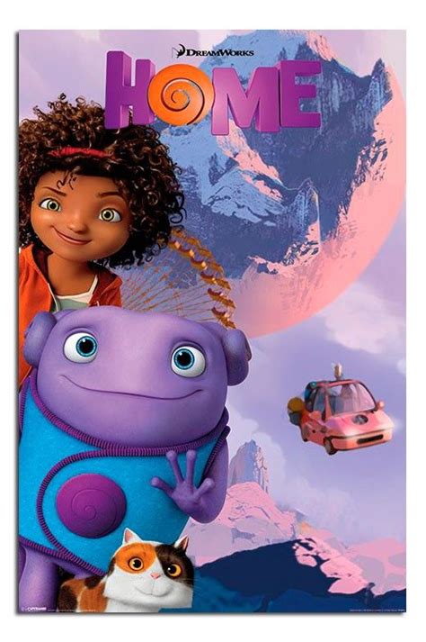 home moon dreamworks  poster amazing