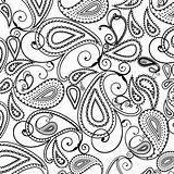 Outline Paisley Pattern Damask Coloring Color Choose Board Pages sketch template
