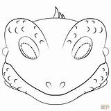 Lizard Masks Maske Ausmalbilder Ausdrucken Ausmalbild Templates Eidechsen Supercoloring Tiermasken Basilisk Goalie Reptiles Sheets sketch template