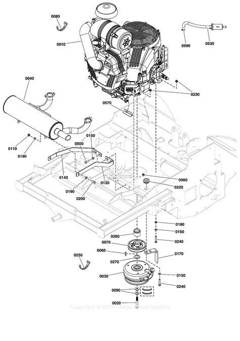ferris  srs zx series   mower deck srszxbve parts diagram  engine pto