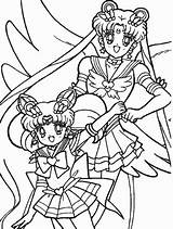 Sailor Moon Coloring Chibi Pages Usagi Tsukino Printable Supercoloring Anime Categories sketch template
