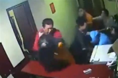 video fight  unhappy hotel guests  staff turns nasty