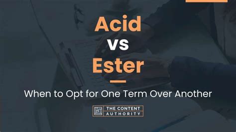 acid  ester   opt   term