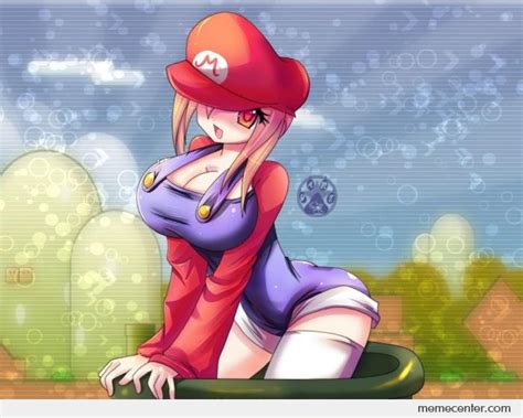 Sexy Mario Girl By Ben Meme Center