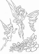 Coloring Pages Tinkerbell Girls Bell Tinker Sheets Color Disney sketch template
