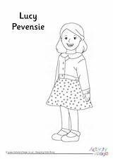 Colouring Lucy Narnia Pevensie Pages Edmund sketch template