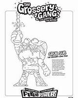 Gang Grossery Coloring Pages Sheets Series Time sketch template