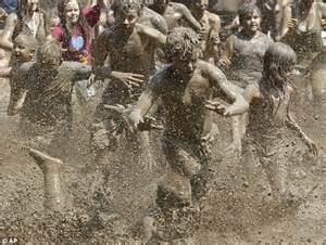 Naked Girls Playing In Mud