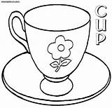 Cup Coloring Pages Colorings sketch template