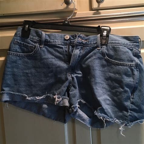 old navy shorts old navy blue jean cut off shorts poshmark