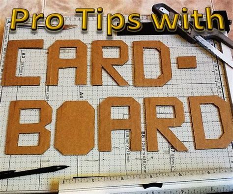 pro tips   cardboard  steps  pictures instructables