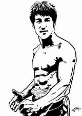 Bruce Lee Vector Clipart Pages Coloring Portrait Deviantart Martial Arts Stencil Cliparts Print Clipground Template Deborah Sketch Jackie Chan Wallpaper sketch template