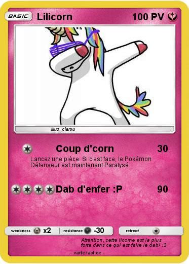 pokemon lilicorn coup dcorn ma carte pokemon