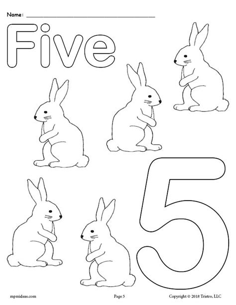 numbers    coloring pages