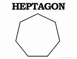 Heptagon Shapes Trapezoid Printableparadise sketch template