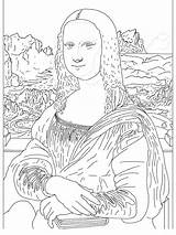 Coloring Famous Pages Paintings Joconde Giotto Getdrawings Arte La Printables Getcolorings Seleccionar Tablero sketch template