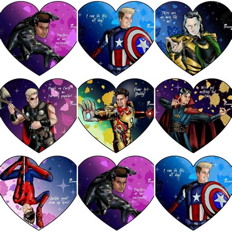 avengers mini heart prints      shop lilypoptictail