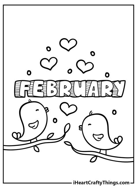 february coloring pages