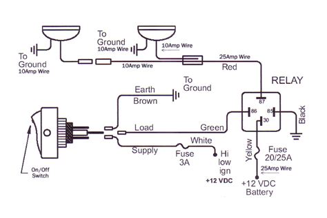 relay wiring diagram  fog lights led fog light wiring diagram led fog lights diagram