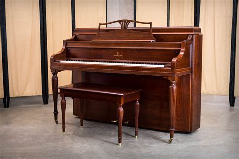 steinway model  upright console piano hepplewhite case