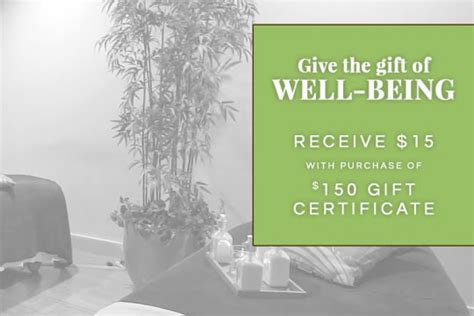 truce spa gift certificate special  bellevue collection
