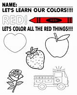 Curriculum Preschool Colour sketch template