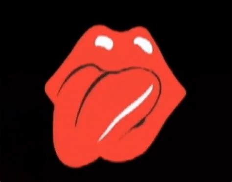 the rolling stones logo lips on er by cerad