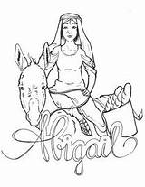 Abigail Peacemaker Biblia sketch template