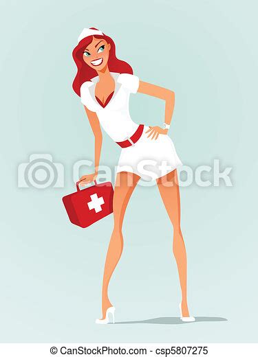 Vecteur Clipart De Sexy Infirmière Csp5807275 Recherchez Des Images